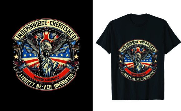 Celebrate in Style: The Independence Cherished T-Shirt Design