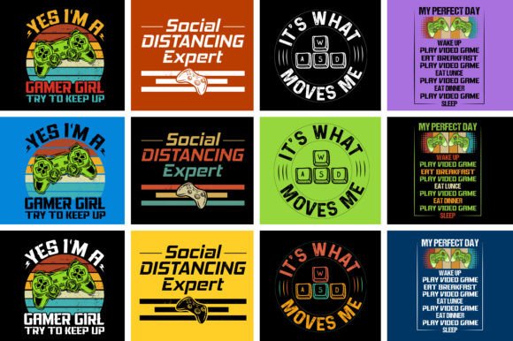 Level Up Your Merch: The Ultimate Video Game T-Shirt Design Bundle