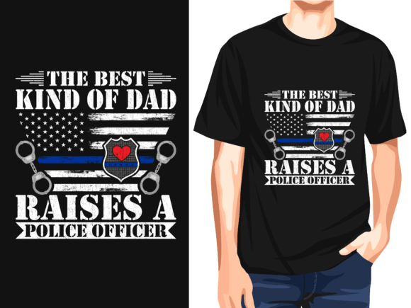 Police Officer Dad Vector Design: A Tribute to Service and Family
