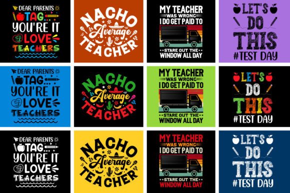 Teacher T-Shirt Design Bundle: A Complete Creative Toolkit
