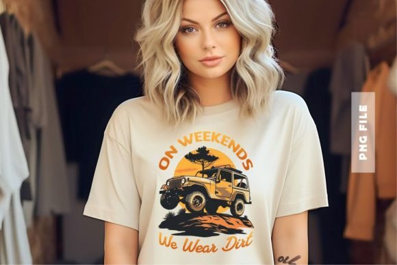 Unleash Your Brand's Rugged Spirit with the On Weekend We Wear Dirt Design